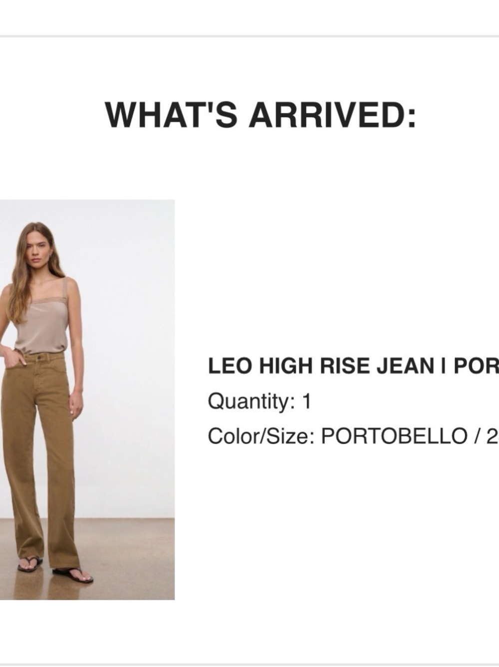 STAUD Leo High-Rise Jeans in Portobello Brown